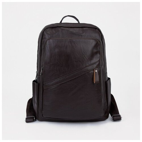 фото Рюкзак на молнии, цвет коричневый recom