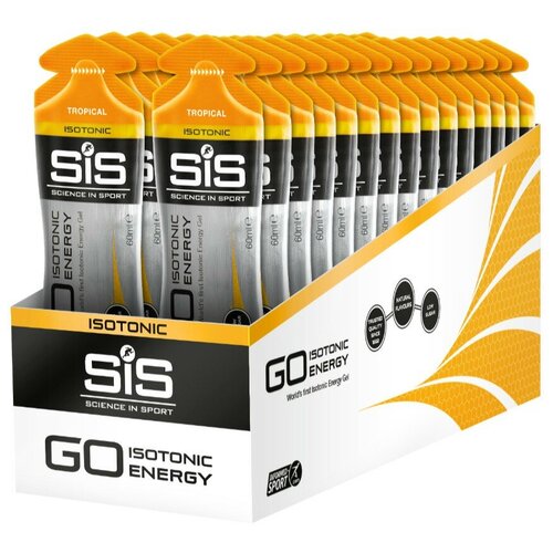 Гель питьевой SCIENCE IN SPORT (SiS) GO Isotonic Energy Gels 30 x 60 мл, Тропик гель питьевой science in sport sis go energy electrolyte gels 6 x 60 мл электролит малина