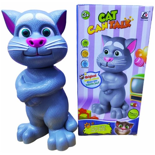 Электронная игрушка говорящий кот Том / интерактивная игрушка Tom