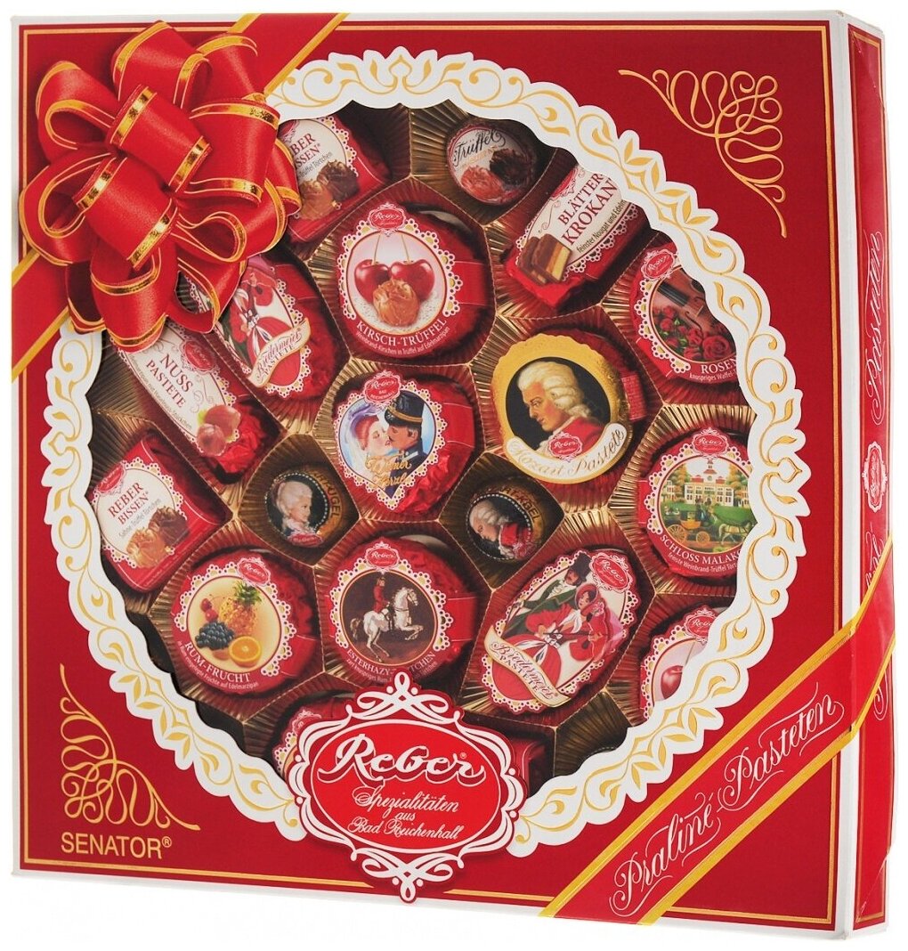 Reber Mozart Senator подарочный набор конфеты шоколадные 830 г - фотография № 3
