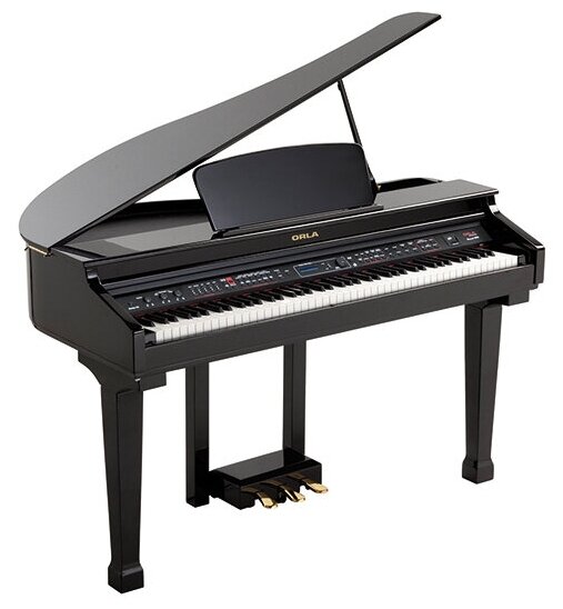 Grand-120-BLACK Цифровой рояль, с автоаккомпанементом, черный (2 коробки), Orla