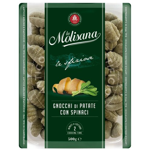 Макаронные изделия La Molisana Gnocchi di Patate with Spinach Картофельные ньокки (клецки) со шпинатом, 500 г