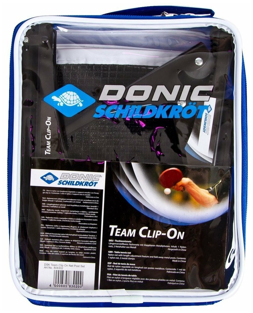 Сетка н/т DONIC TEAM CLIP-ON в комплекте — фото 1