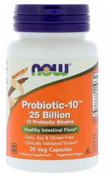 Капсулы NOW Probiotic-10 25 Billion