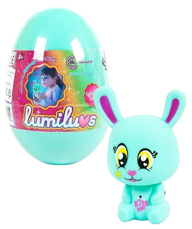 фото Ночник Lumiluvs Кролик-сюрприз в зеленом яйце - Abtoys [LB008/зеленый]