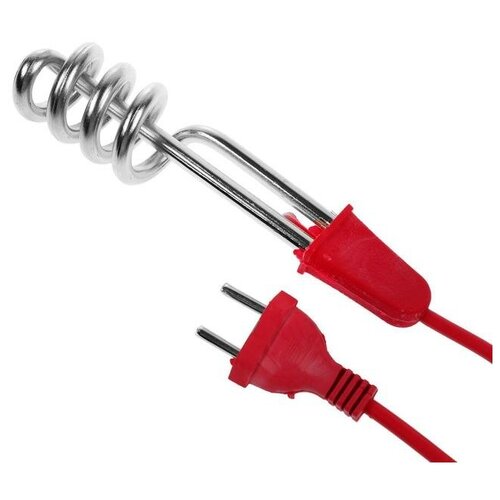 Электрокипятильник Luazon LEK 03 500 Вт спираль пружина 16х3 см 220 В красный 38600₽