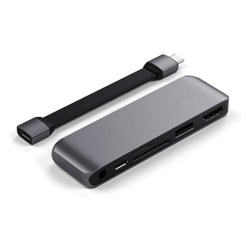 Хаб Satechi USB-C Mobile PRO Hub SD Цвет серый космос 499000₽