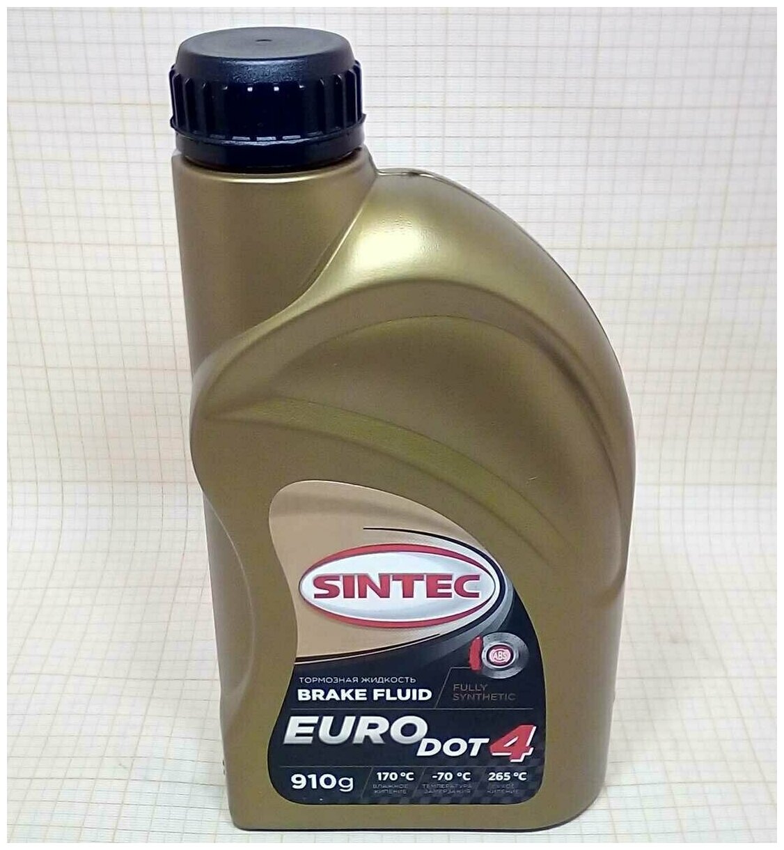 Жидкость тормозная DOT-4 Sintec Euro 910 мл