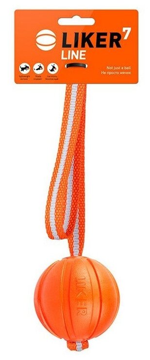 Игрушка COLLAR Мячик Liker Лайн на ленте 5см 6286