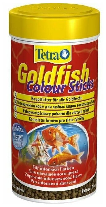 TetraGoldfish Colour Sticks корм в палочках для улучшения окраса золотых рыбок 100 мл - фотография № 15