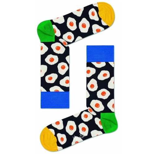 Носки Happy Socks, 2 пары, 2 уп., размер 29, черный, мультиколор sunny side up