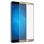 Защитное стекло DF для Huawei Honor 7C Pro fullscreen + fullglue золотое - изображение