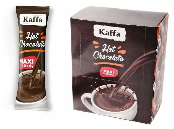 Горячий шоколад Kaffa Hot Chocolate 24гр, 15 штук - фотография № 1