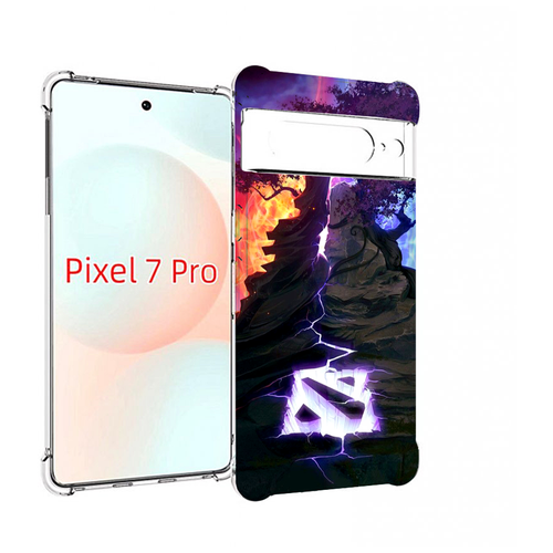 Чехол MyPads dota 2 логотип для Google Pixel 7 Pro задняя-панель-накладка-бампер