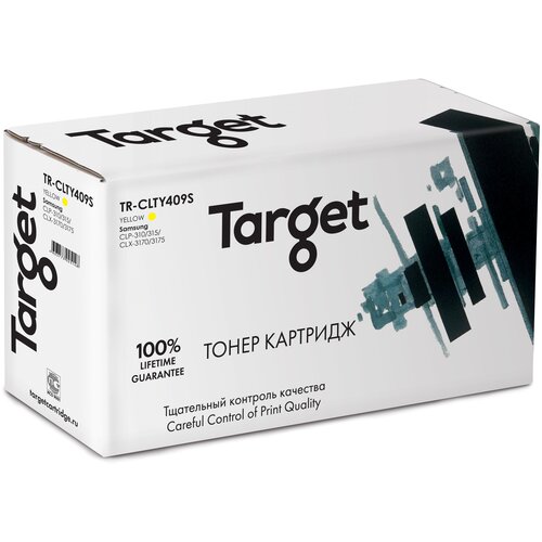 Тонер-картридж Target CLTY409S, желтый, для лазерного принтера, совместимый тонер картридж target tk8115y желтый для лазерного принтера совместимый