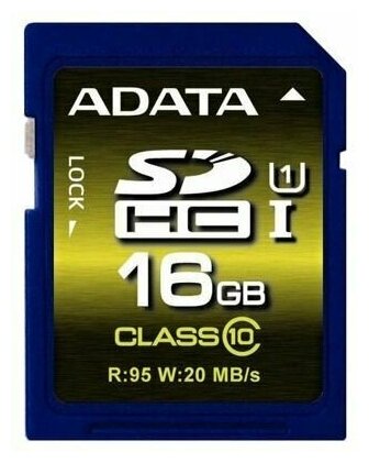 SDHC 16GB Adata Class 10/U1