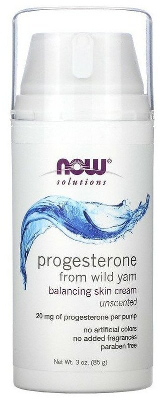 Прогестерон крем Нау Фудс (Progesterone Cream NOW Foods), 85 г