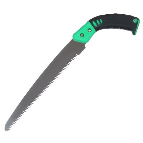Ножовка КНР садовая, 420 мм, пластиковая ручка, зеленая (5259806)