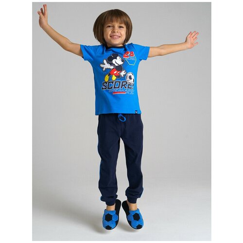 Комплект для мальчика: футболка, брюки PlayToday голубого цвета