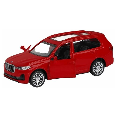 Машина АВТОПАНОРАМА BMW X7, 1/44, красный металлик, откр. двери, в/к 17,5*12,5*6,5 см, JB1251258