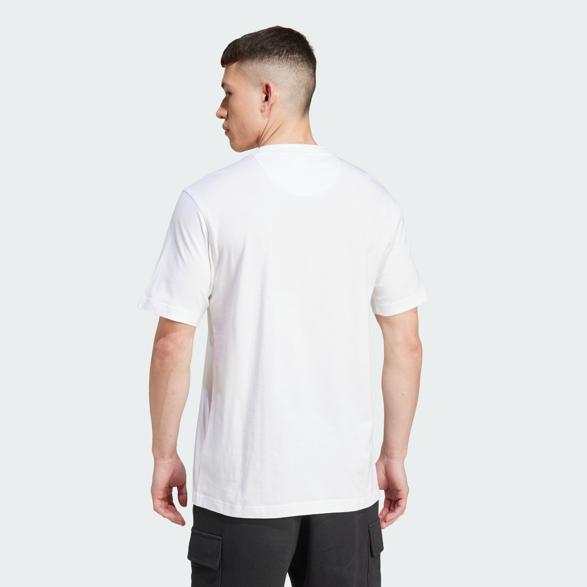Футболка adidas Originals trefoil essentials, размер S INT, белый — фото 1