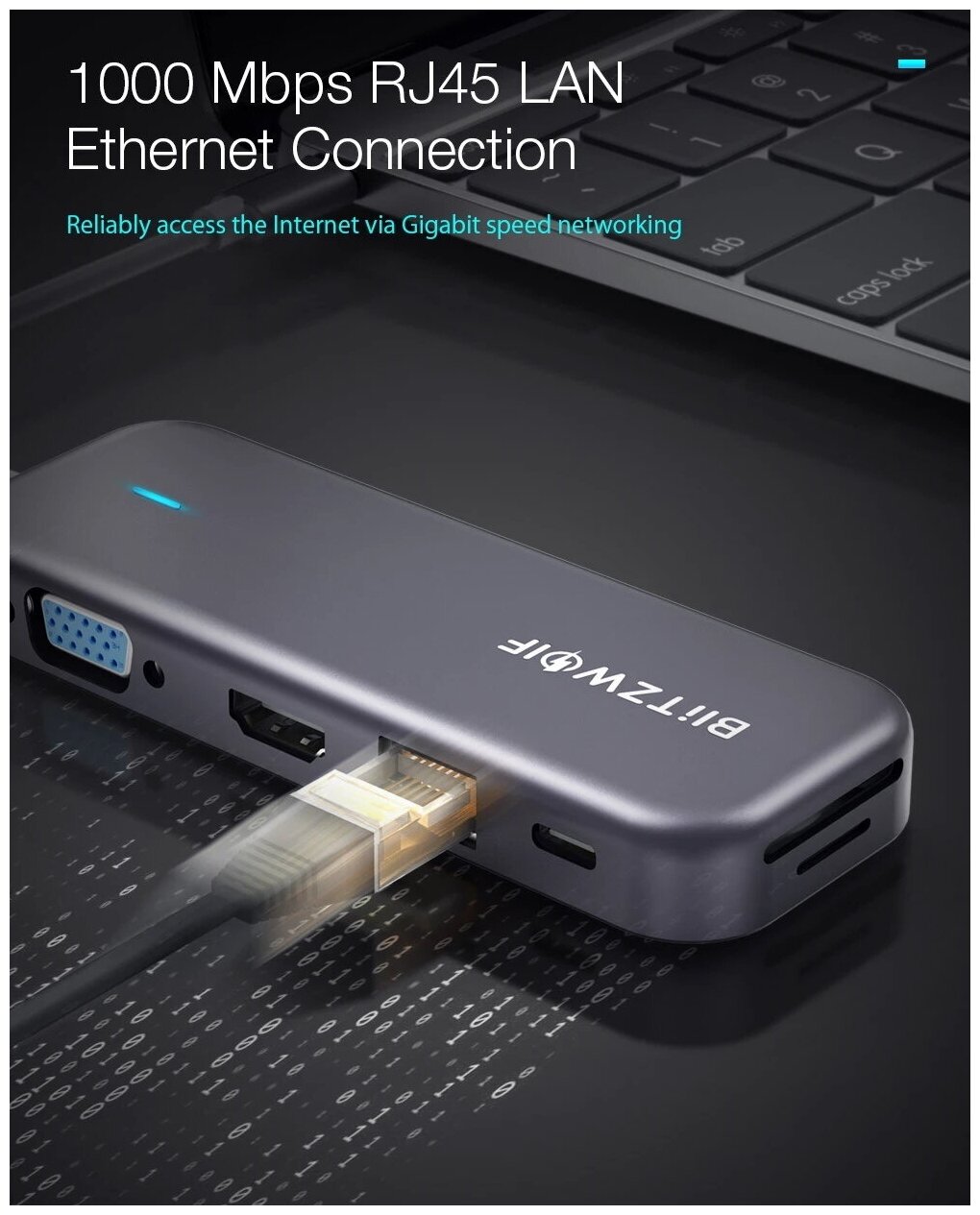 Хаб BlitzWolf BW-TH8 11 в 1 USB-C Data Hub Grey