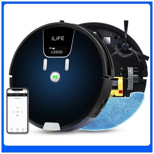 Робот-пылесос ILIFE подметание и мытье высокое всасывание 2000 Па управление через приложение 1199000₽