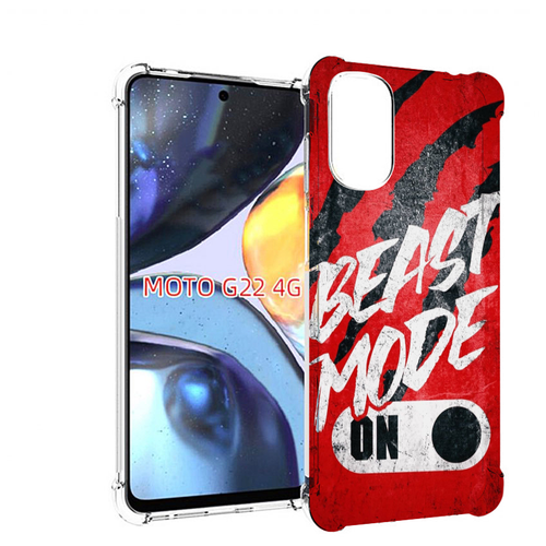 Чехол MyPads BEAST inside You для Motorola Moto G22 4G задняя-панель-накладка-бампер чехол mypads beast inside you для motorola edge plus задняя панель накладка бампер