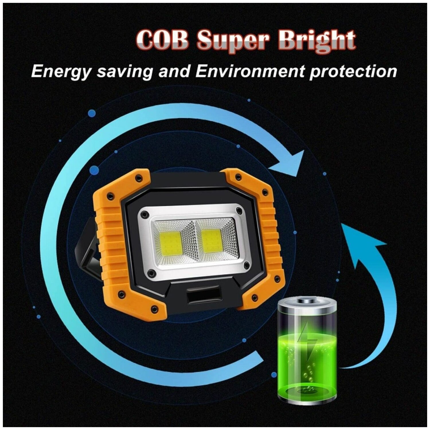 Прожектор светодиодный MR-4528, c функцией Power Bank / Диодный led ...