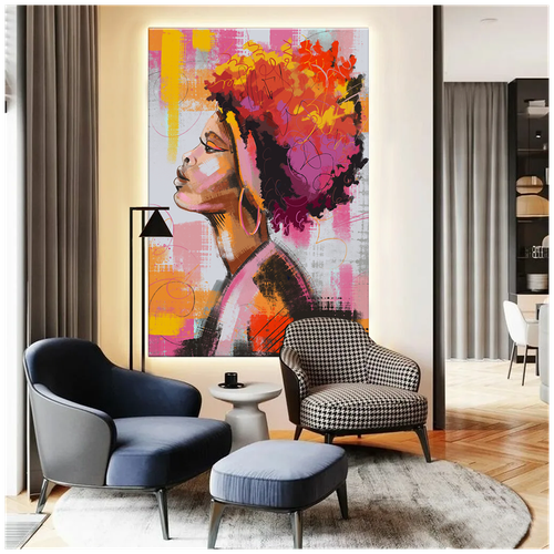 Картина интерьерная на холсте Art. home24 Кубинская девушка, 100 x 150