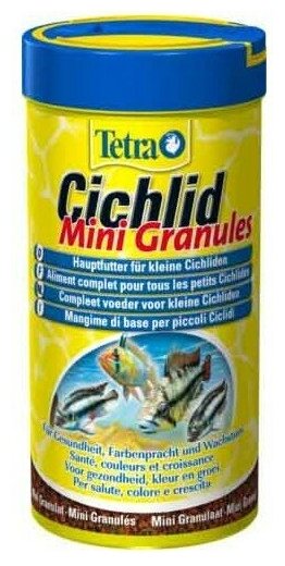 TetraCichlid Mini Granules корм для небольших цихлид в гранулах 250 мл - фотография № 11