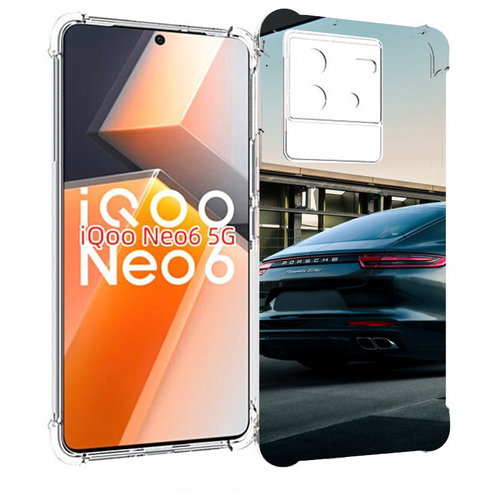 Чехол MyPads porsche порш 4 для Vivo iQoo Neo 6 5G задняя-панель-накладка-бампер