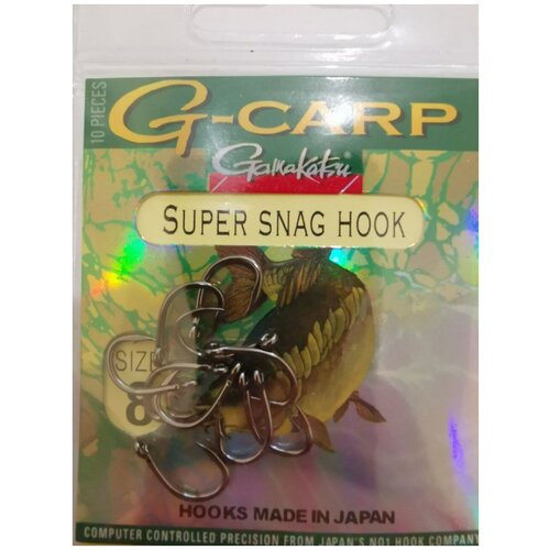 крючок gamakatsu hook a1 g carp super snag ptfe 10 Крючок Gamakatsu G-carp Super Snag Hook №8