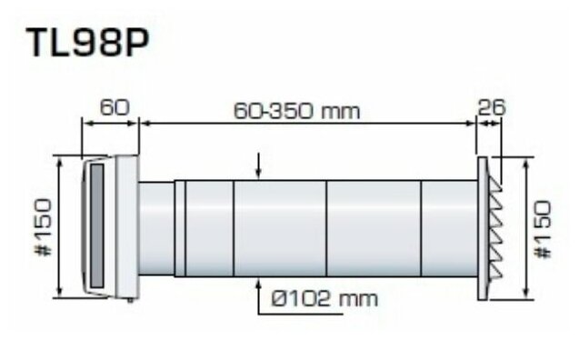 Reton Приточный клапан Tl98p, d102мм 629810 . - фотография № 5