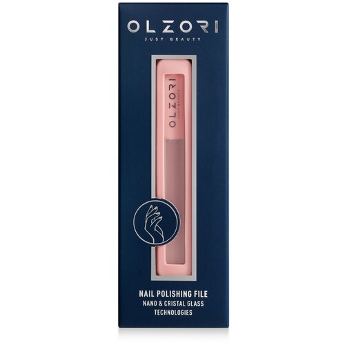 OLZORI Пилочка VirGo Nail 01 для Ногтей Полировочная в Силиконовом Чехле, 1 шт