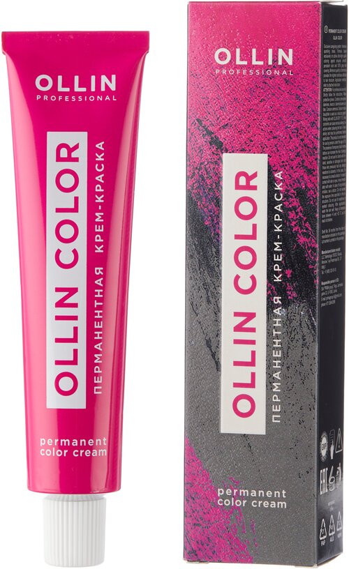 OLLIN Professional Color перманентная крем-краска для волос, 7/00 русый глубокий, 60 мл