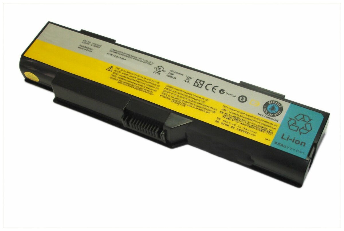 Аккумуляторная батарея для ноутбука Lenovo 3000 G400 (ASM BAHL00L6S) 5200mAh OEM черная