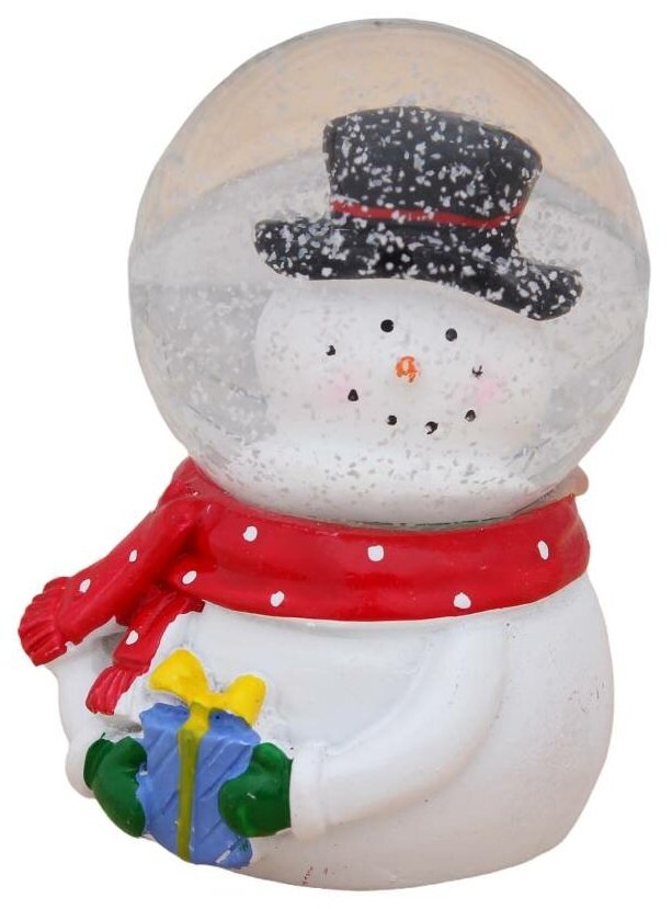Новогодний сувенир Снежный шар "Волшебный снеговик" (Т-9874)