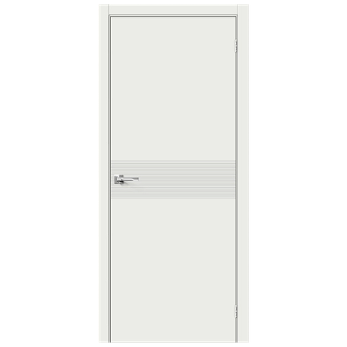 Дверь Граффити-23 Super White Браво, Bravo 200*90 + коробка и наличники