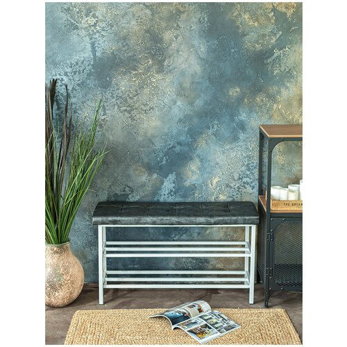 Обувница Лофт / Подставка для обуви/банкетка/ этажерка для обуви/ пуф