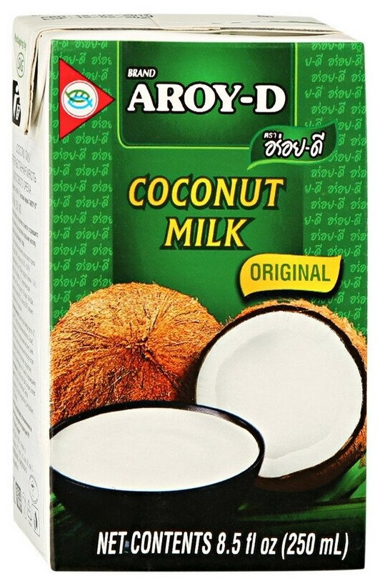 Молоко кокосовое 70% (AROY-D) Tetra Pak, 250 г - фотография № 6