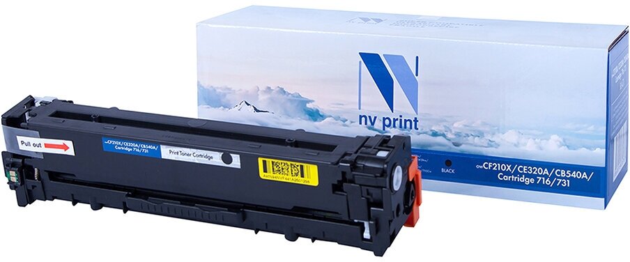 Картридж NV Print совместимый CF210X/CE320A/CB540A/716/731 для HP LJ Color Pro M251/M276/CP1525/CM1415 (черный) {43673}