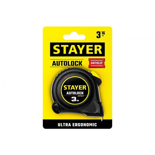 Рулетка измерительная, STAYER, MASTER, 2-34126-03-16_z01 рулетка измерительная stayer master 2 34126 05 25 z01