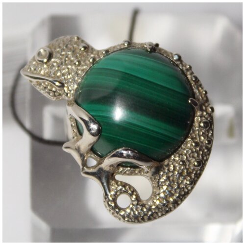 Кольцо True Stones, малахит, размер 19, зеленый кольцо с камнем малахит true stones