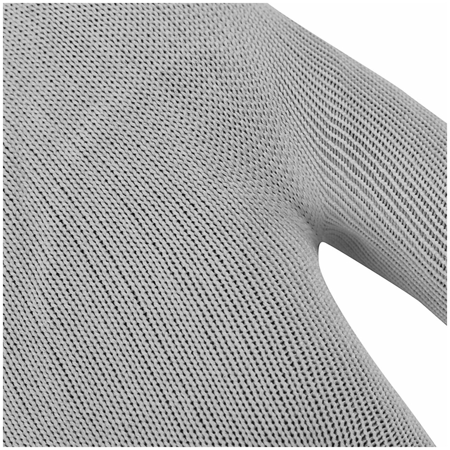 Перчатки нейлоновые MANIPULA "Микронит", нитриловое покрытие (облив), размер 9 (L), белые/черные, TNI-14 - фотография № 3