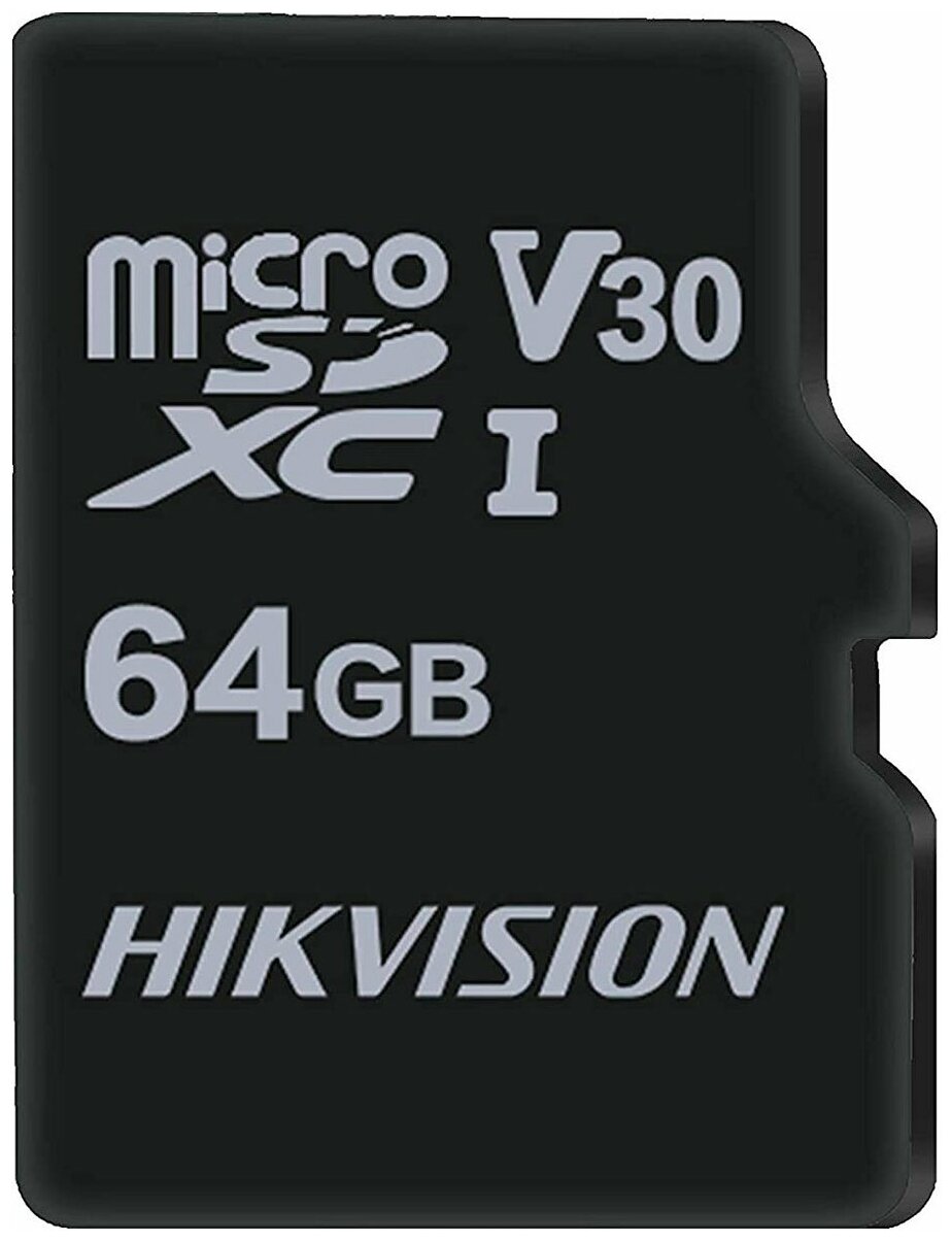 Карта Памяти microSDXC 64Gb Hikvision Class 10 Uhs-i U1 (92/30 Mb/s) .