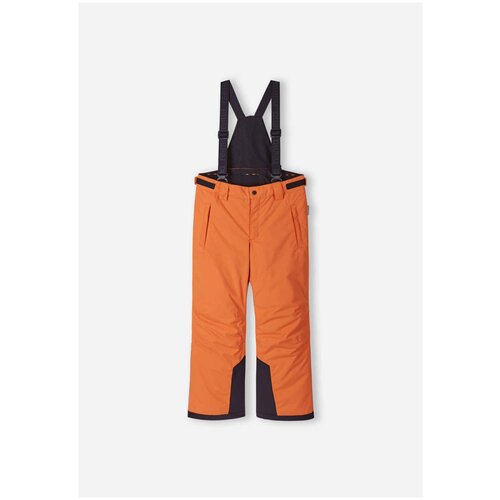 Полукомбинезон Reima, карманы, подтяжки, размер 104, оранжевый