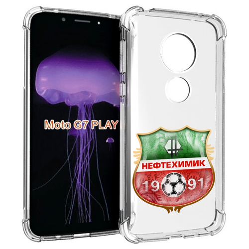 Чехол MyPads фк нефтехимик нижнекамск для Motorola Moto G7 Play задняя-панель-накладка-бампер чехол mypads фк нефтехимик нижнекамск для motorola moto g22 4g задняя панель накладка бампер