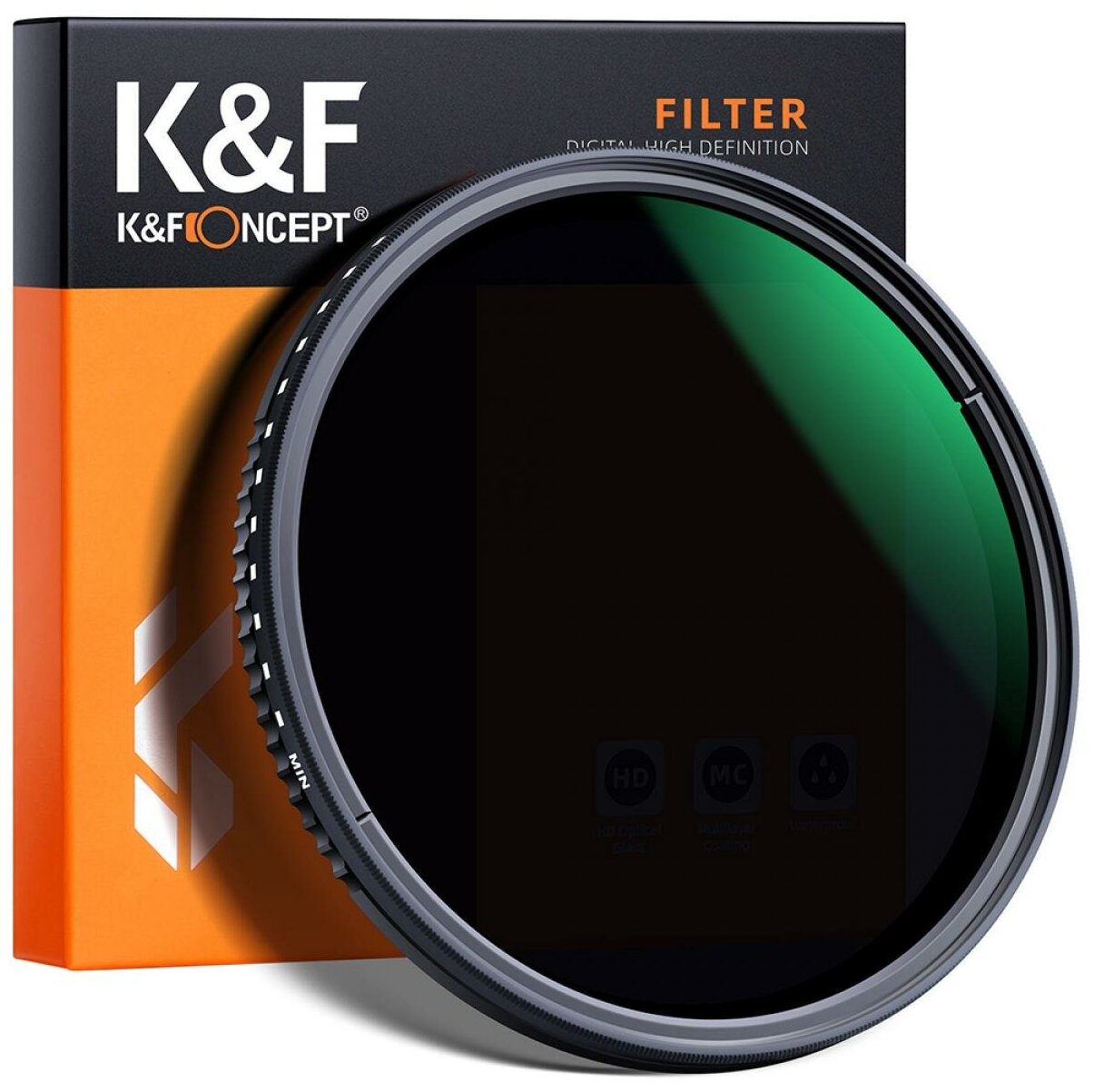 Переменный нейтральный фильтр K&F Concept Variable MC ND8-ND2000 Slim 72mm