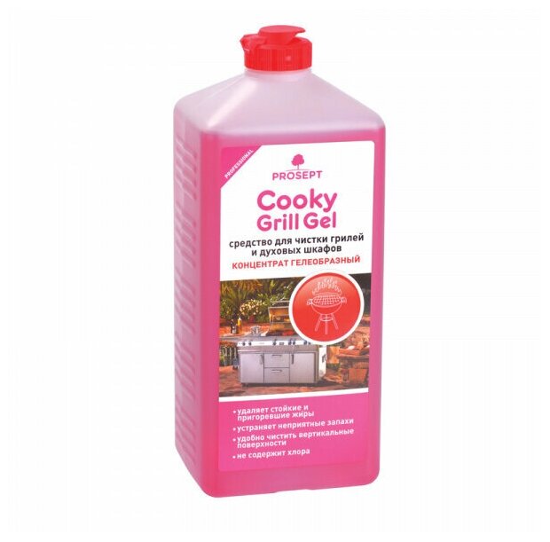 Гель антижир средство для чистки грилей и духовых шкафов Prosept Cooky Grill Gel 1 л